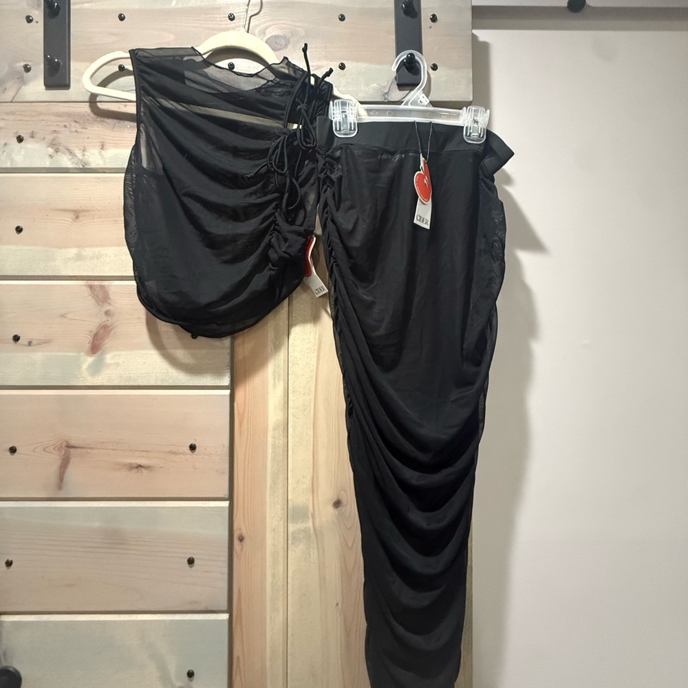 Cider Black Swim Coverup Set